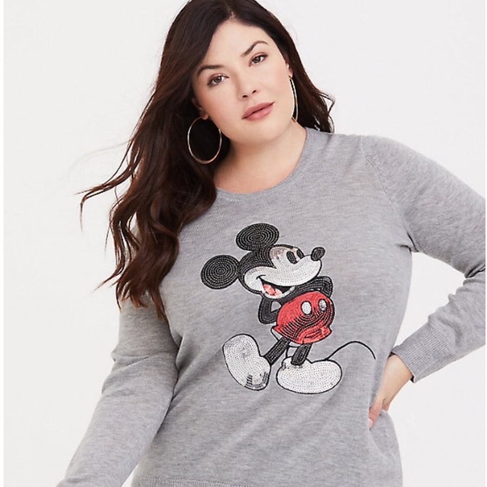 Disney Mickey's 90th Sequin Pullover Sweater 0